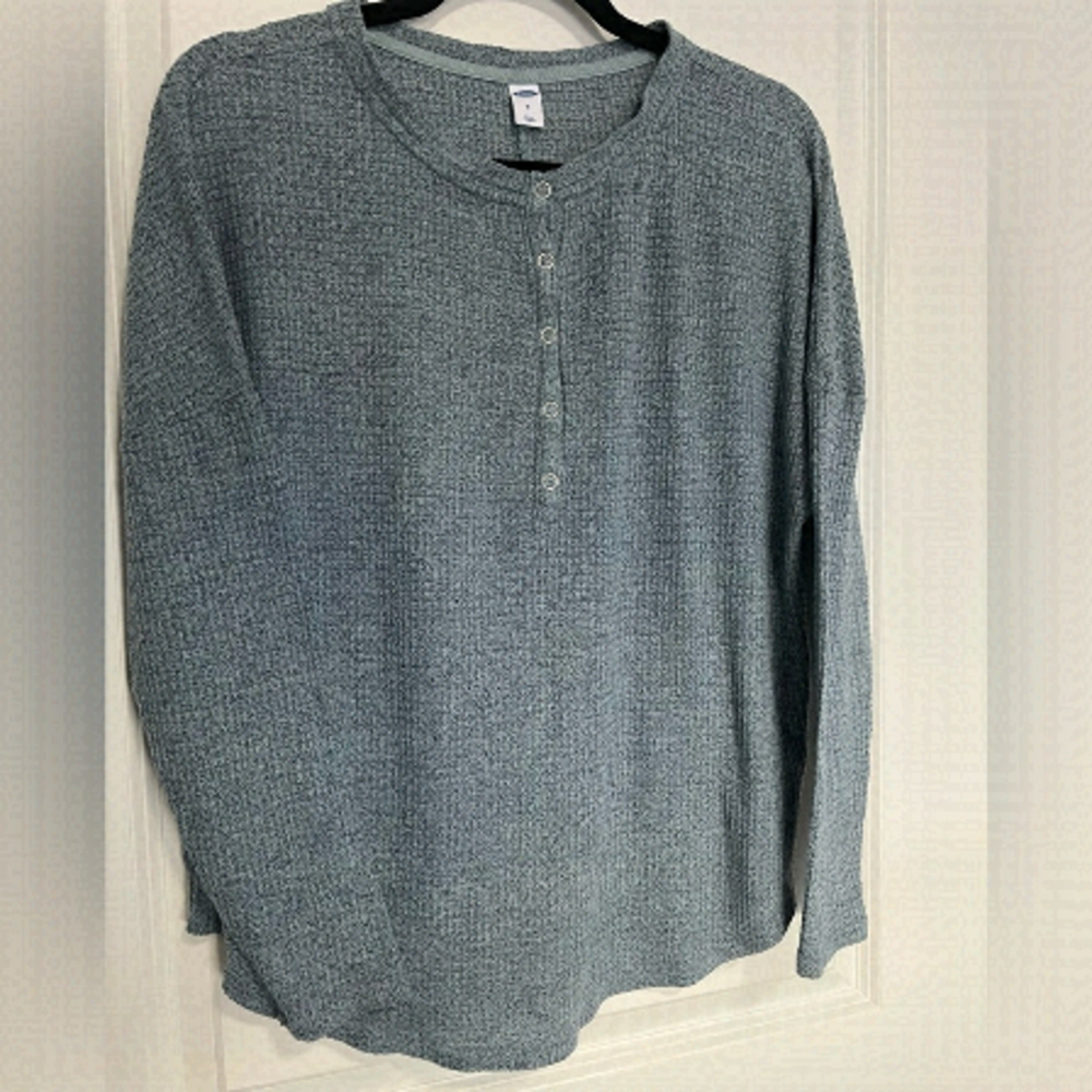 🎃 3 FOR $20🎃  OLD NAVY WAFFLE KNIT, LONG SLEEVE TOP, SZ-M